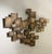 Dutch Brutalist bronze relief, circa 1960s, composed of a striking arrangement of overlapping squares and rectangles, each...