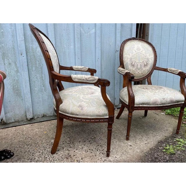 Early 21st Century Henredo Schoonbeck Colllection Pair Louis XV Style Carved Armchairs For Sale - Image 5 of 12