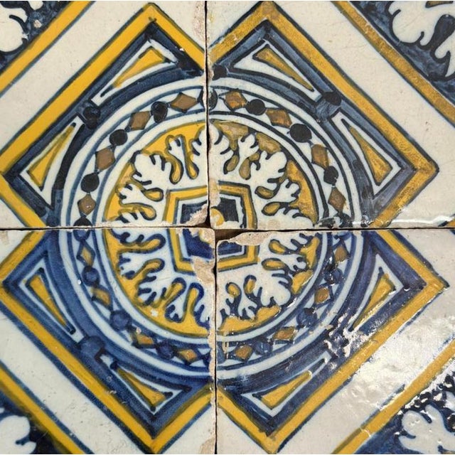 17th Century Portuguese Tiles, Set of 4 For Sale - Image 5 of 6
