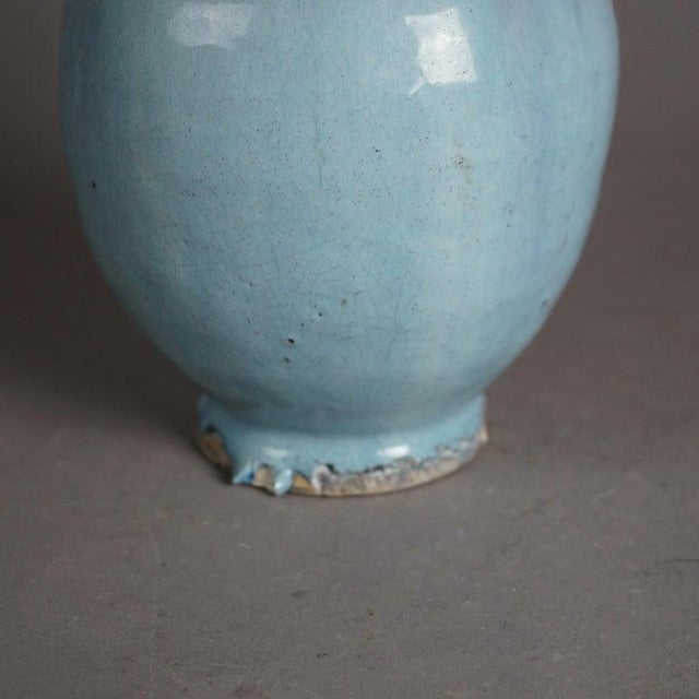 Ceramic Antique Chinese Figural Art Pottery Dragon Vase C1920 For Sale - Image 7 of 8