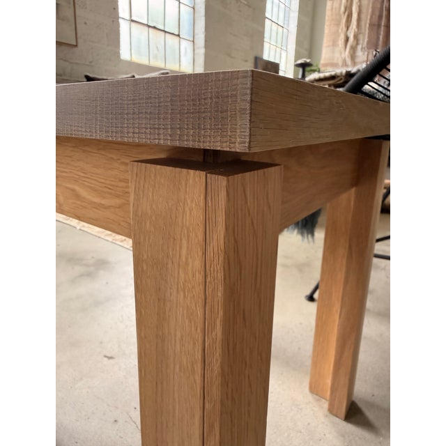 Still Horizon Handcrafted Quarter-Sawn White Oak Side Table For Sale - Image 4 of 8