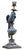Blue and White Porcelain Parrot Candle Holder With Bronze Ormolu Left and Right Drama For Sale In Dallas - Image 6 of 8
