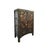 This exquisite black lacquered Chinese cabinet, with its stunning hand-painted gold detailing, is a masterful example of...