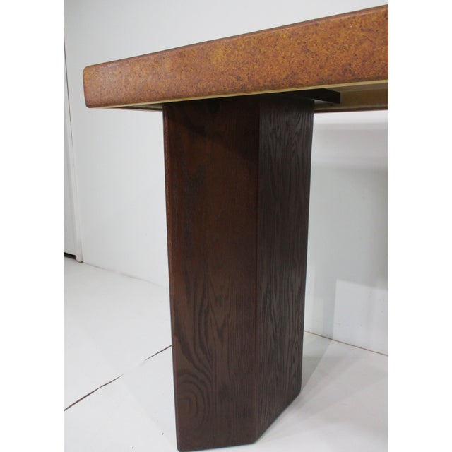 Rare Paul Frankl Cork Top Console Table for Johnson Brothers For Sale In Cincinnati - Image 6 of 12