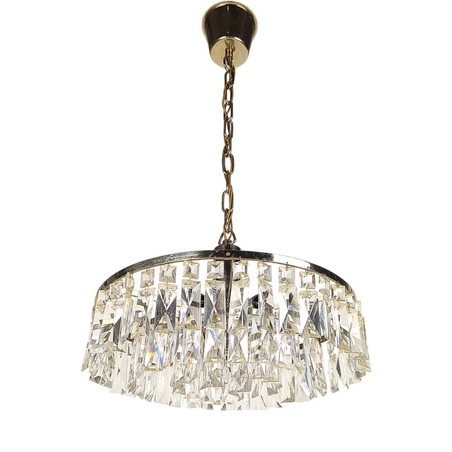 Crystal Chandelier, 1970s For Sale