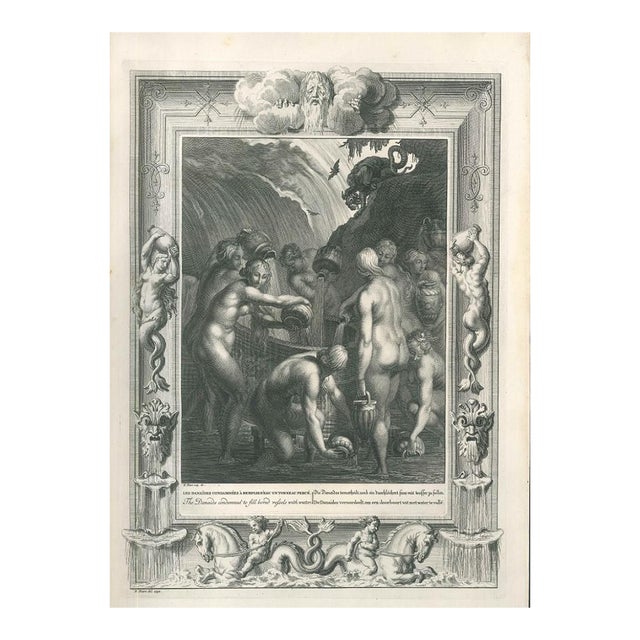 Les Danaïdes, from ''Le Temple des Muses'' 1742 For Sale