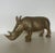 Vintage Brass Rhinoceros Figurine For Sale - Image 9 of 9