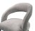 Rocco Slub Grey Dining Chair with Black Legs For Sale - Image 4 of 7