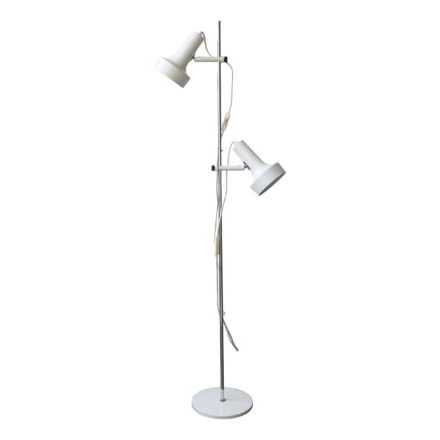 Two-Spot Floor Lamp by J. Junge, Denmark, 1970 For Sale