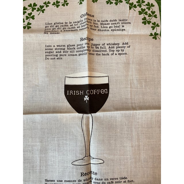 Pair of Vintage Irish Linen Tea Towels, Tara, Made in Ireland For Sale - Image 11 of 12