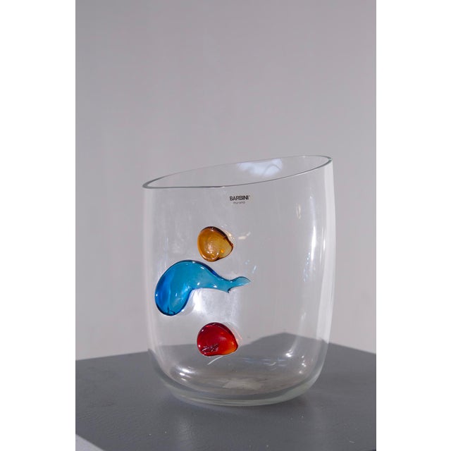 Postmodern Murano Glass Vase from Alfredo Barbini, 1990s For Sale - Image 4 of 9