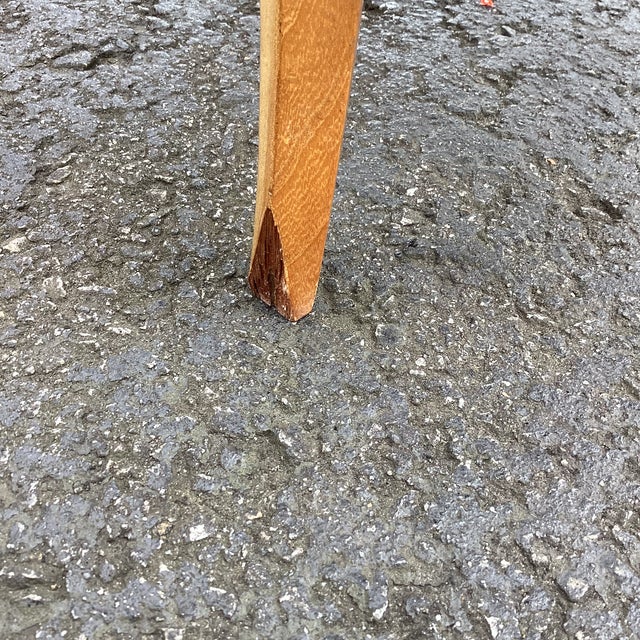 Vintage Round Mahogany Two-Tier Side Table With Drawer - Regency Style Accent Table For Sale In Atlanta - Image 6 of 8