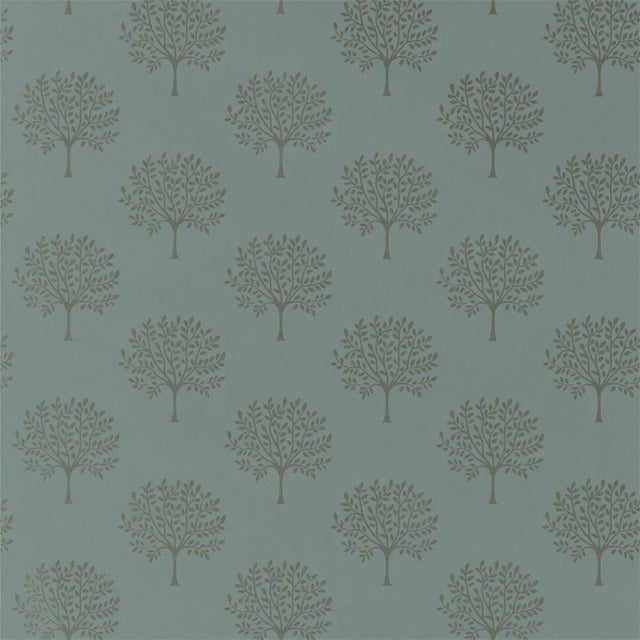 Sanderson Marcham Wallpaper in English Grey For Sale