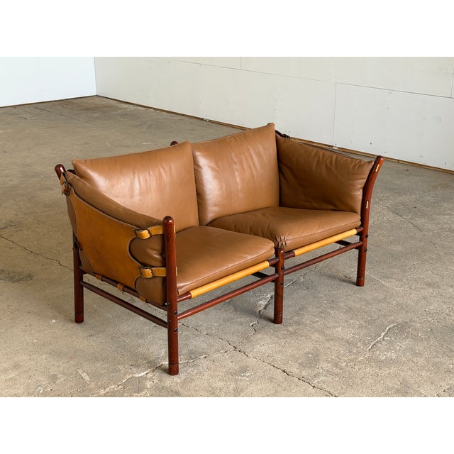 Safari Two-Seat Leather Sofa by Arne Norell, Sweden, 1970s For Sale - Image 12 of 12
