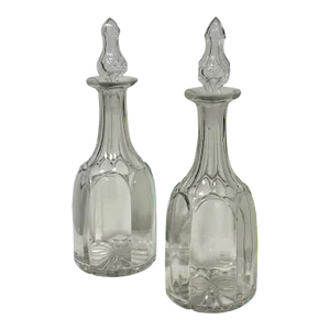 Lead Crystal Decanter’s Decanters - a Pair