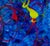 Ocean Lights - Expressionist Composition in Acrylic on Canvas Bold abstract composition by California artist Charles...