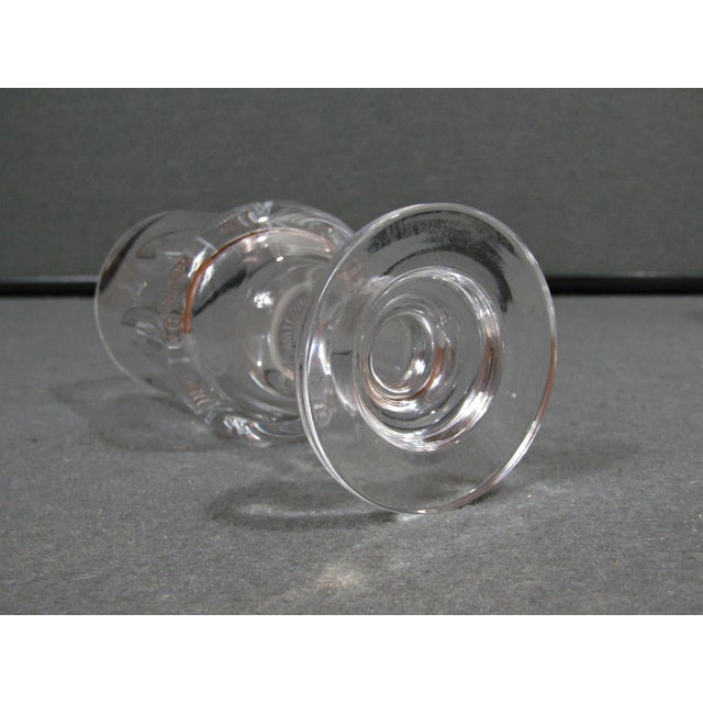 Glass Mid-Century European-Style Cut Crystal Cordial Glasses — Set of 4 For Sale - Image 7 of 9