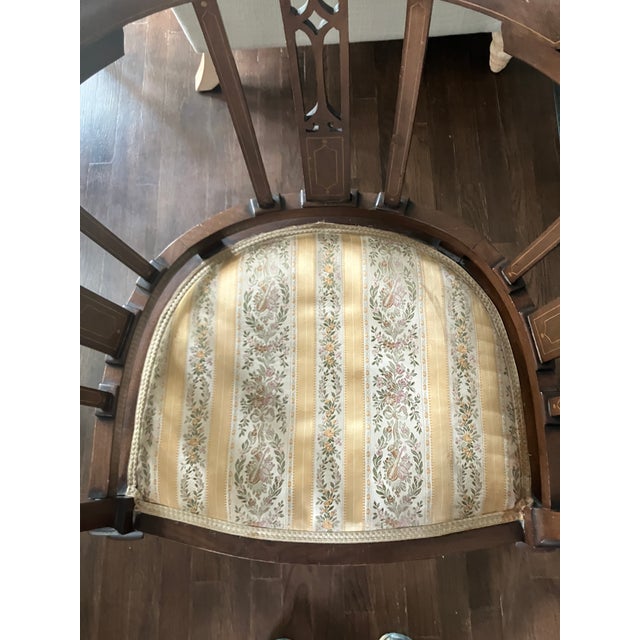 Early 20th Century Edwardian English Tub Chairs For Sale - Image 6 of 14