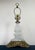Mid 20th Century 1950s Hollywood Regency Opaline Milk Glass & Cast Brass Accent Lamp For Sale - Image 5 of 8