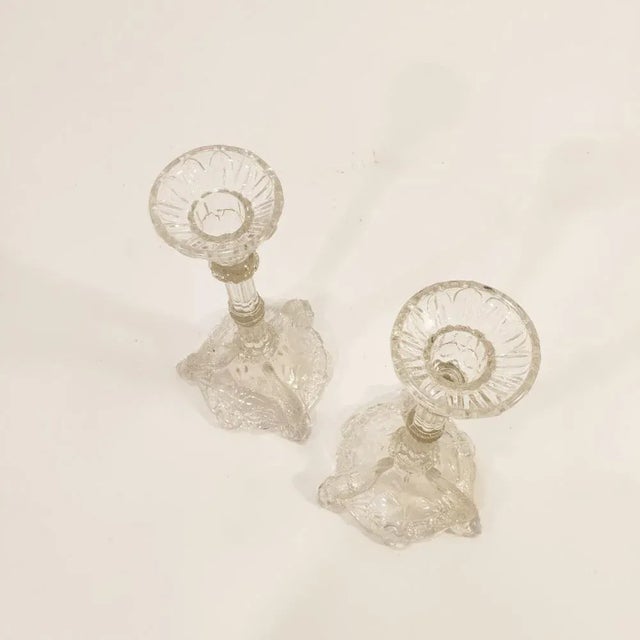Traditional Late 19th Century Candleholders from Vallerysthal & Portieux, Set of 2 For Sale - Image 3 of 8