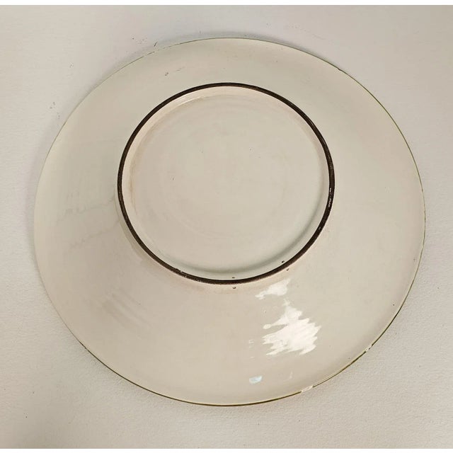 Vintage Italian Majolica Charger For Sale In San Francisco - Image 6 of 6
