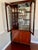 Coffee 1980s Custom Designed, Hand Carved Solid Rosewood China Cabinet For Sale - Image 8 of 8