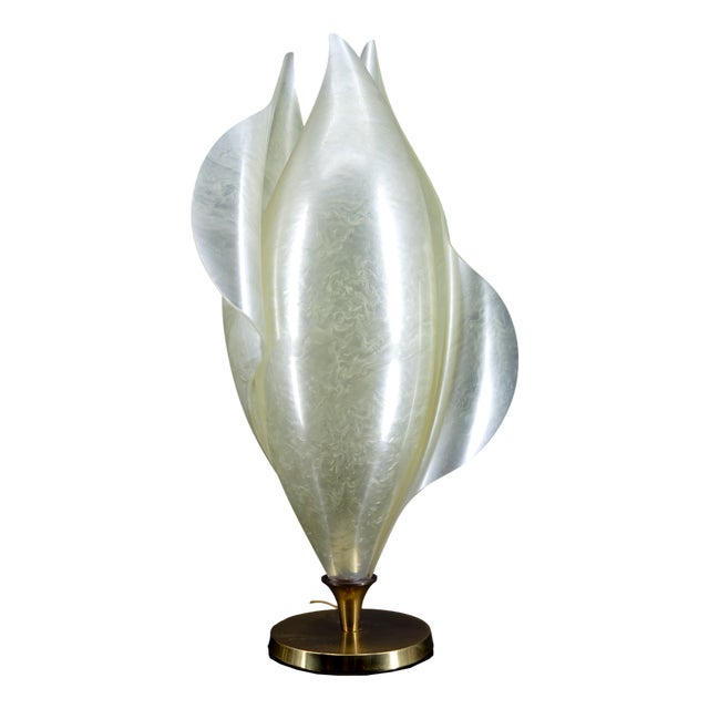 Living Room Lamp attributed to Maison Rougier, 1970s For Sale