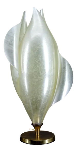 Living Room Lamp attributed to Maison Rougier, 1970s