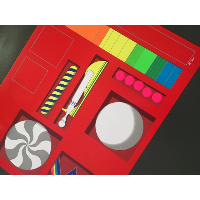 Paper Lucio Del Pezzo, Malibu Project, 1990, Serigraph For Sale - Image 7 of 8