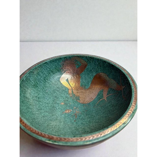 Art Deco Argenta Bowl with Silver Inlay by Wilhelm Kåge, Gustavsberg, Sweden, 1935 For Sale - Image 6 of 10