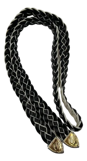 Christian Lacroix Black & White Rope Belt