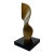 Brazilian Modern Bronze Sculpture on Black Acrylic Base, 1990s For Sale