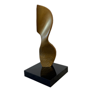 Brazilian Modern Bronze Sculpture on Black Acrylic Base, 1990s