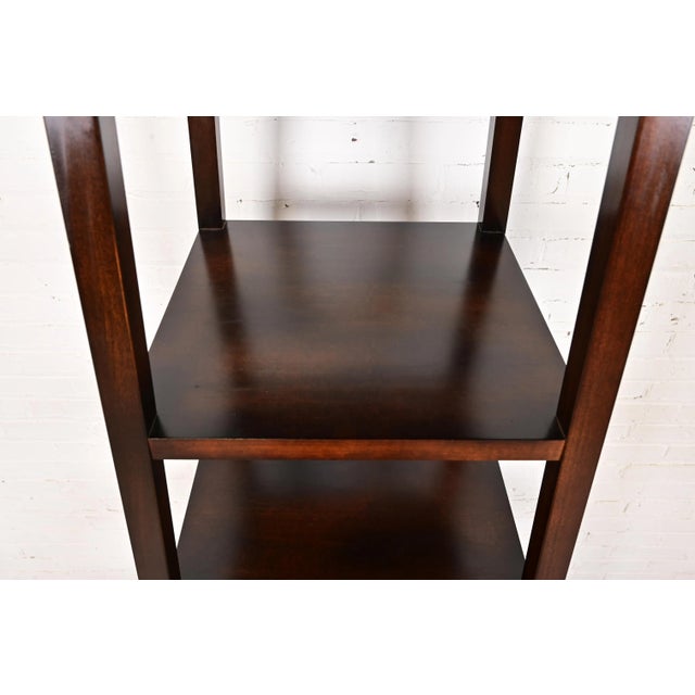Baker Furniture Modern Mahogany Etagere For Sale In South Bend - Image 6 of 10