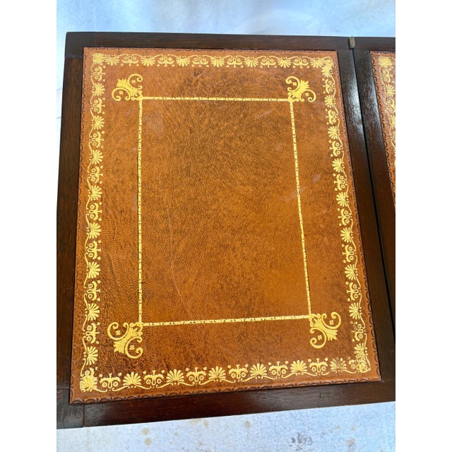 20th Century English Walnut Metamorphic Library Steps Side Table For Sale - Image 10 of 12