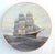 Ceramic Golden Age of Sail Clipper Ship Plates Set of 6, Charles Lundgren, 1980s Porcelain For Sale - Image 7 of 11