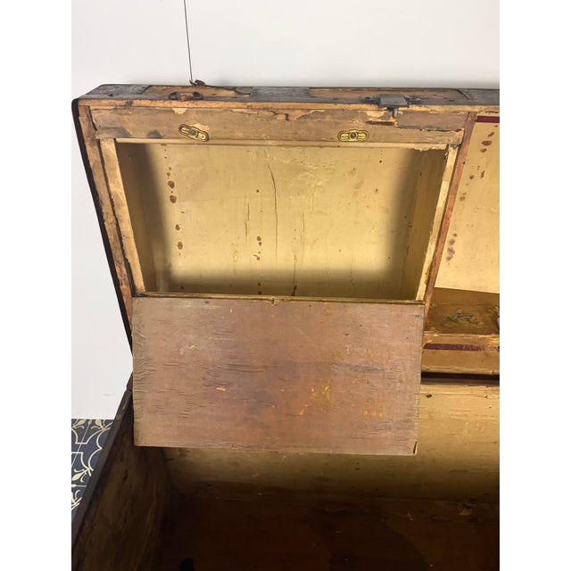 Antique Victorian Dome Trunk, 1800s For Sale - Image 12 of 16