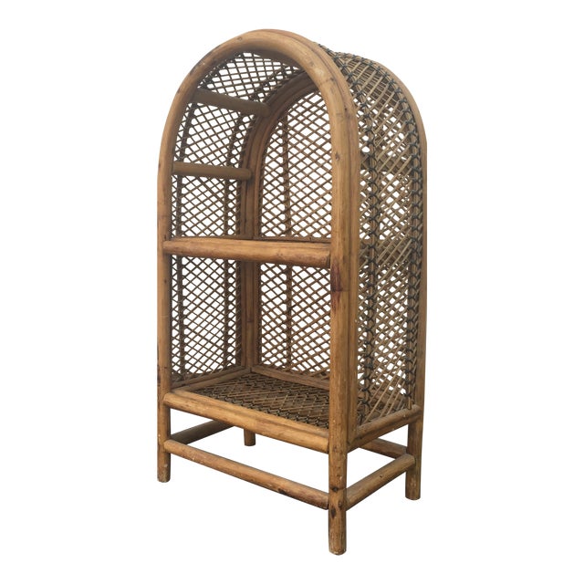 Vintage Rattan Shelf Chairish