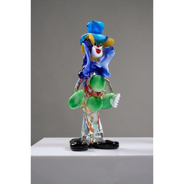 Glass Mid-Century Murano Glass Clowns Figurines, 1950s, Set of 5 For Sale - Image 7 of 18