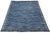 Contemporary Handmade Oceanic Blue Wave Kilim Wool Area Rug Luxury Flat-Weave For Sale - Image 10 of 12