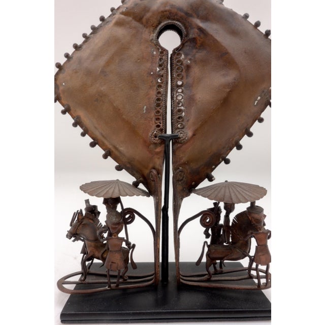 Mid 20th Century Mamuli Copper Pendant from Indonesia For Sale - Image 5 of 6