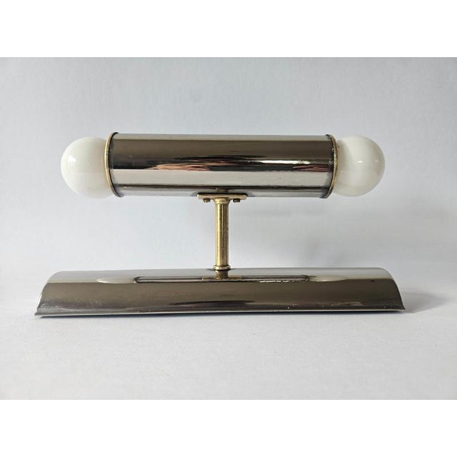 Mid-Century Chrome and Brass Tubular Wall Lamp from TZ Schmitz Leuchten, 1970s For Sale - Image 4 of 17