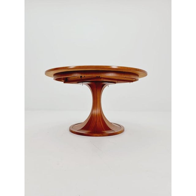 Mid-Century Round Walnut Dining Table by Luigi Massoni, Italy, 1960s For Sale - Image 18 of 18