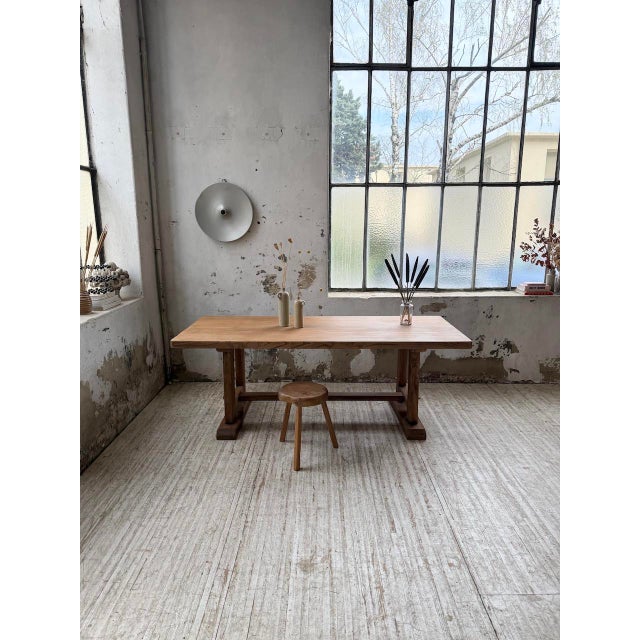 Elm Monastery Table, 1960s For Sale - Image 14 of 18