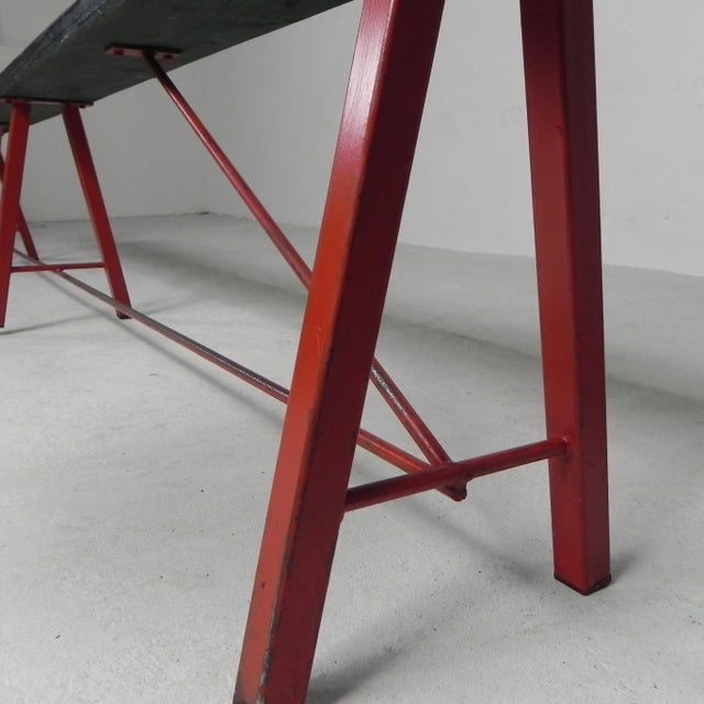 Vintage Industrial Bench, 1960s For Sale - Image 14 of 18