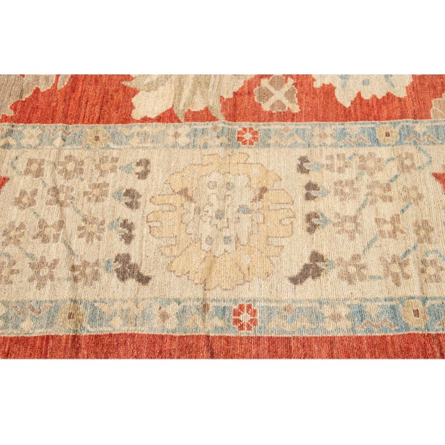 21st Century Sultanabad Contemporary Wool Rug 12 X 15 For Sale In New York - Image 6 of 13
