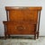 French Pair of Italian Louis XVI–Directoire Style Figured Birch Twin Beds With Nightstand, C. 1950 For Sale - Image 3 of 12