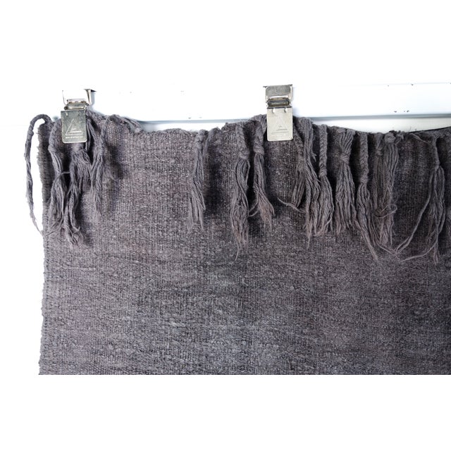 Vintage Grey Hemp Runner Rug For Sale - Image 6 of 17