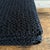 French Cotton Waffle Woven Bed Size Blanket in Noir For Sale - Image 4 of 5