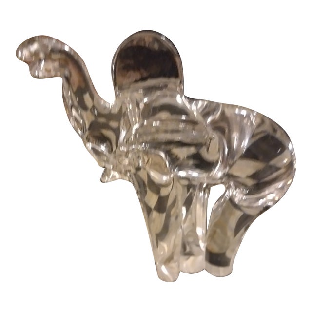 Steuben Glass "Trumpeting Elephant For Sale